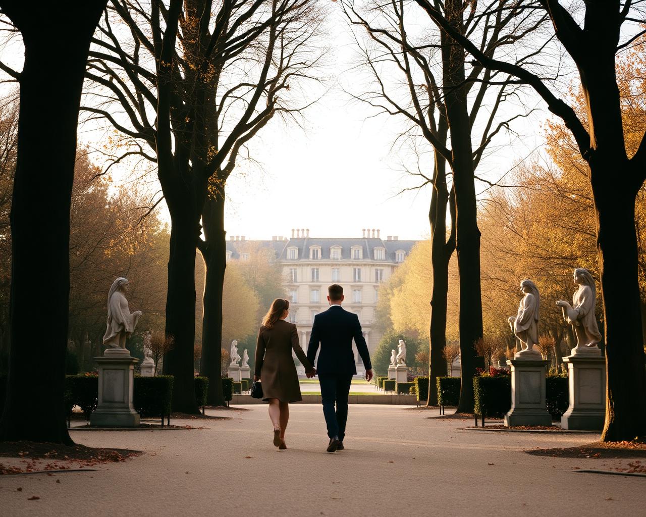 Walking through the Tuileries