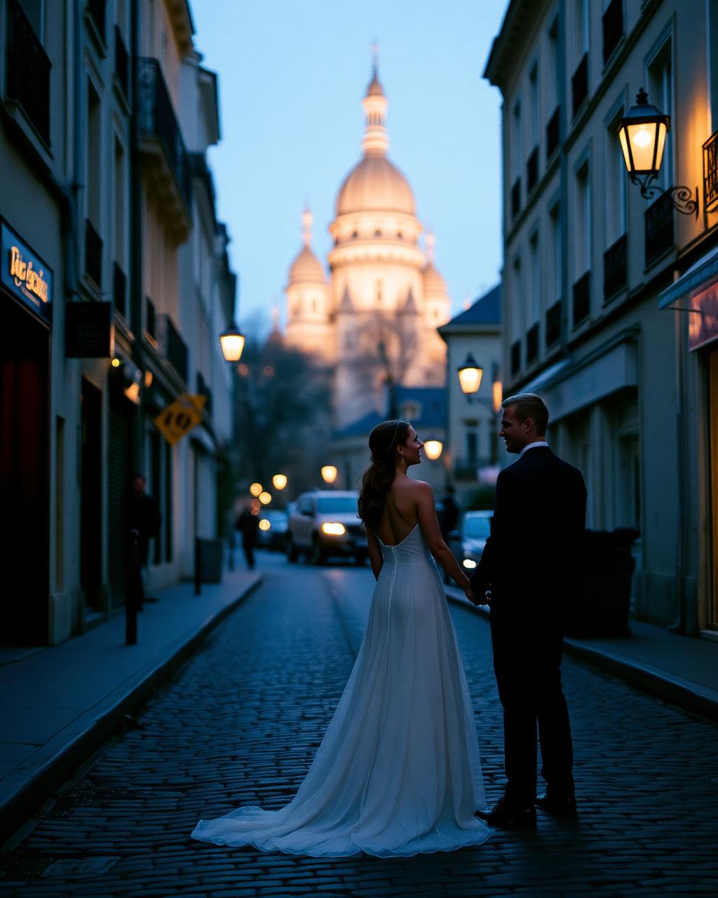 Montmartre at blue hour